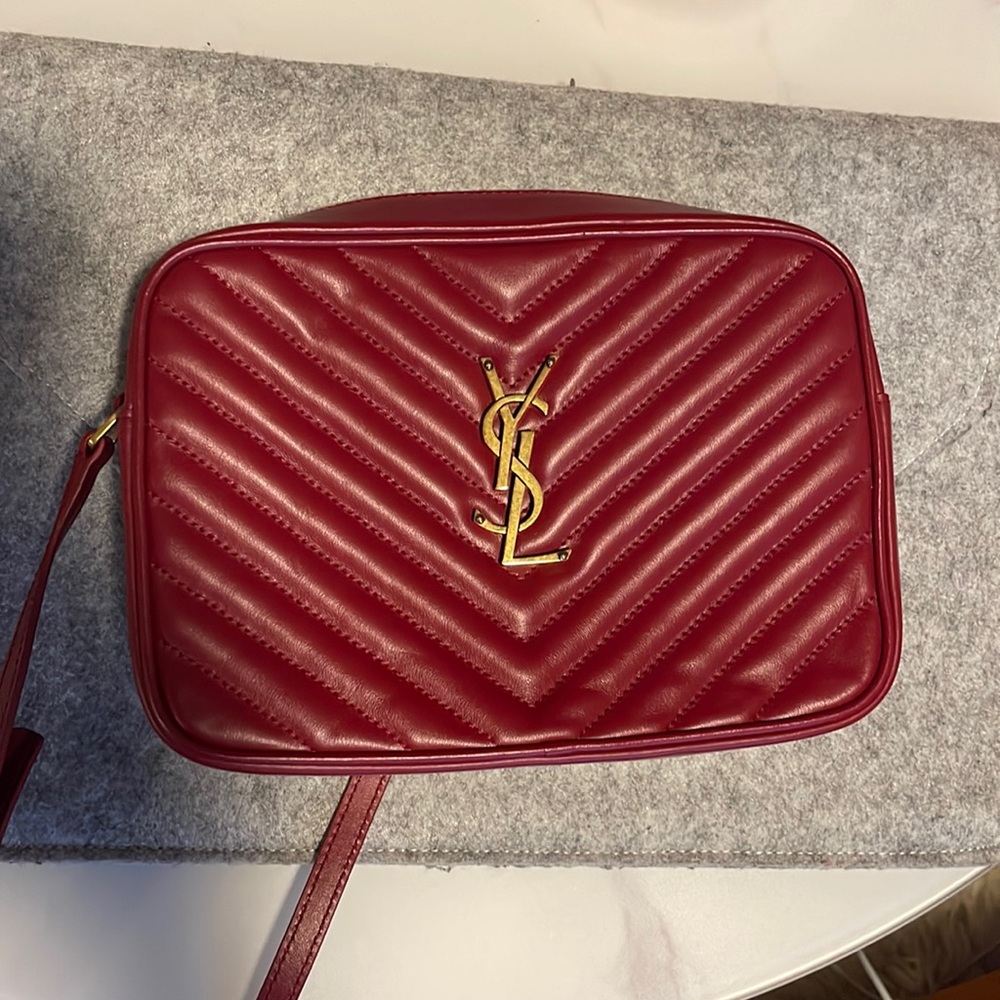 Red Ysl Crossbody Gem
